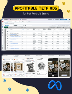 PROFITABLE META ADS for Pet Portrait Brand